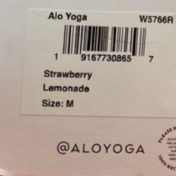 NWT ALO 7/8 High-Waist Airlift Legging in Strawberry Lemonade Size M - Picture 12 of 12